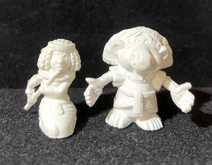 ASTERIX WHITE ✱ 2 Dunkin Figures 1969 ~ OLÁ Premium kaugummi figur Portugal #10 - Imagen 1 de 3
