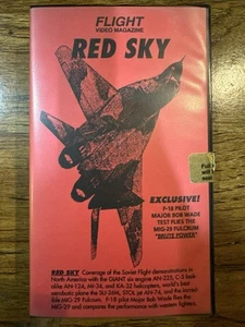 Flight Video Magazine - Red Sky VHS Aviation MIG-29 Soviet Air Show 1989 RARE - Picture 1 of 4