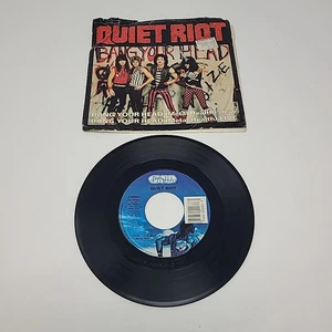Quiet Riot Bang Your Head Metal Health 45 RPM Vinyl Record & Picture Sleeve 1983 - Picture 1 of 4