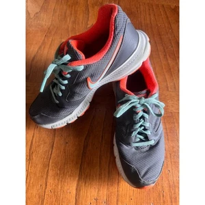 Nike Running Shoes Athletic Training Sneakers Lightweight Gray Orange 7.5 - Picture 1 of 6