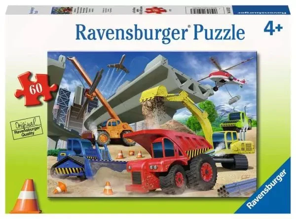 4005556051823 Puzzle 60el Maszyny Budowlane 051823 Ravensburger Ravensburger Foto 1 de 1