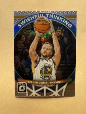 2017-18 Panini Donruss Optic - Swishful Thinking Stephen Curry #7 Holo Prizm - Image 1 of 2