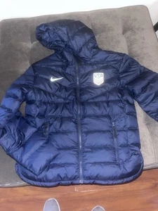 NIKE USWNT NWSL USA WOMENS SOCCER NATIONAL TEAM 21/22 SIDELINE PARKA JACKET S - Picture 1 of 9