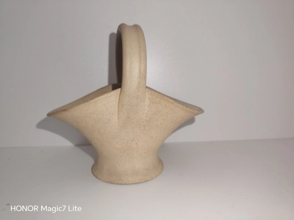 Vintage Hillstonia Stoneware Pottery Posy Basket Flower Bowl /Moira pottery - Image 1 of 4