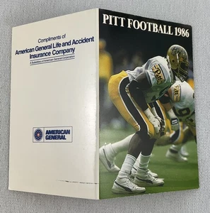 Programma calcio CFB Pitt Panthers 1986-90 - Foto 1 di 2