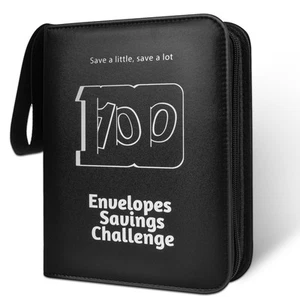 100 Envelope Challenge Binder, 2025 Upgrade 100 Envelopes Money Saving Challe... - Picture 1 of 7