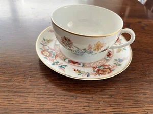Tazza CATHAY in porcellana Haviland Limoges con bordo dorato alta 2 1/8" - Foto 1 di 5