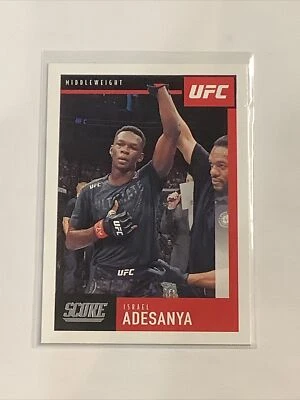 ISRAEL ADESANYA 2021 Panini Chronicles UFC Score Card #94 A-32 - Image 1 of 2