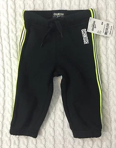 Neu/Etikett 6 Monate Oshkosh Baby Jungen Baumwollmischung schwarze Jogginghose - Bild 1 von 6