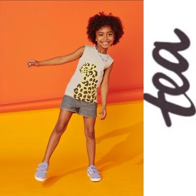 NWT Tea Collection Leopard Tank Top, Size 5, MSRP $29 - Image 1 of 4