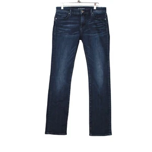 Driftwood Women Jeans Size 28 Audrey Mid Rise Straight Leg Dark Wash Denim Blue - Picture 1 of 16