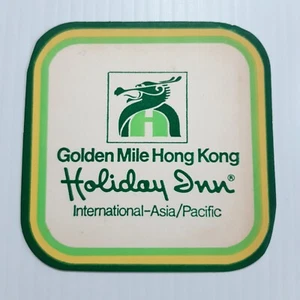 Vintage Drinks Coaster Holiday Inn Golden Mile Hong Kong Square Bar - Picture 1 of 3