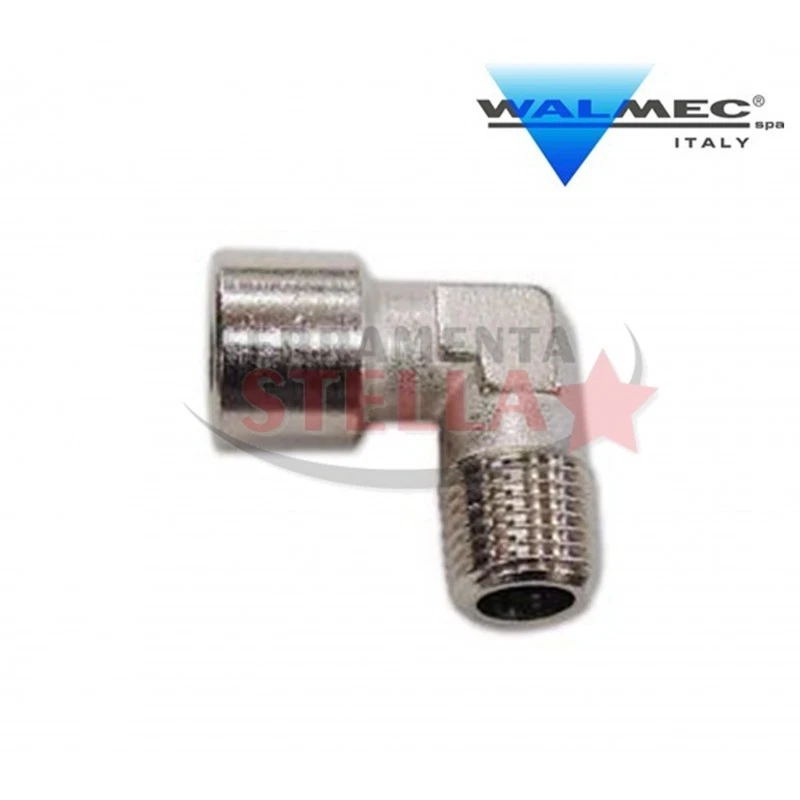 RACCORDO A L MASCHIO - FEMMINA DA 3/8" ASTURO WALMEC COMPRESSORE ARIA COMPRESSA