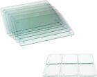 Apollo Set of 6 Luxury Glass Placemats and Coasters Dining Mat Tableware Sets