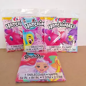 Lotto Copritavolo Hatchimals (3) 54" x 84" NUOVE Forniture Festa Compleanno Decorazione - Foto 1 di 2