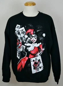 Sudadera Gráfica Harley Quinn DC Comics Batman Joker Negra Nueva con Etiquetas - Imagen 1 de 2