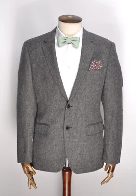 Men's HUGO BOSS TWEED Sport Wool Grey Suit Blazer Jacket Size EU 48 / UK 38 / M - Image 1 of 4
