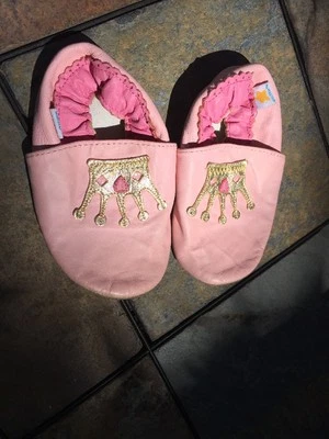 Mini Star MINISTAR Zapatos Corona Princesa Cenicienta Cuero Rosa 12 a 18 Meses Foto 1 de 4