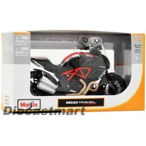 MAISTO 1:12 DUCATI DIAVEL CARBON NEW DIECAST MODEL MOTORCYCLE BLACK/RED - Picture 1 of 1
