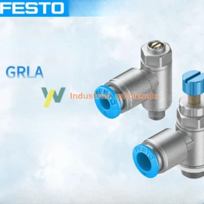 1PC FESTO NEW GRLA-1/8-QS-6-RS-D 197581 One-way flow control valve