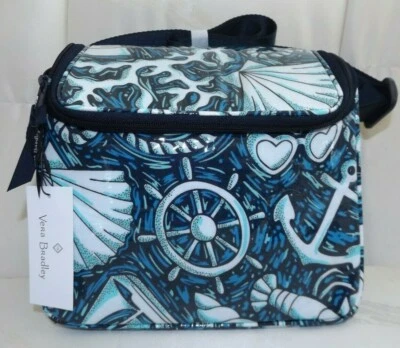 Bolsa aislada de bebida/almuerzo VERA BRADLEY Stay Cooler - Shore Enough náutica nueva con etiquetas Foto 1 de 4