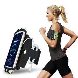 Universal Sport Armband für Smartphones 4,0 - 7,0 Zoll Fitness Tasche Schwarz - Bild 1 von 8