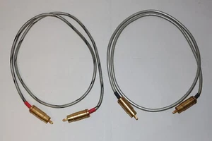 Audio Note QSSC Highend Audio Chinch Kabel 2 x 1m mit Clearaudio MPC Stecker - Bild 1 von 7
