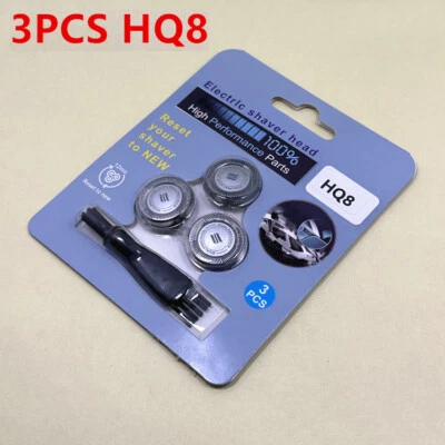 3 Pcs Shaver Head Replacement Blade For Philips Norelco HQ8 HQ64 HQ9 HQ177 Razor Foto 1 de 4