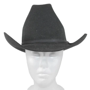 Resistol selbstkonforme handgefaltete schwarze Cattle King Cowboymütze im Karton 6 3/4 - Bild 1 von 20