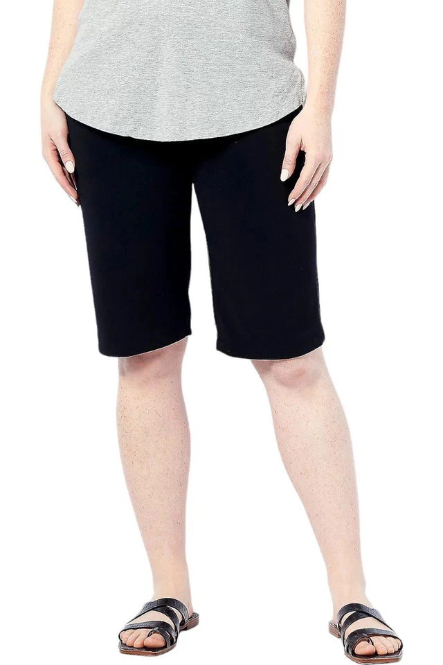 Pantalones Cortos para Caminar GRAVER Susan Graver LK Fusion Pull On Negros Foto 1 de 1