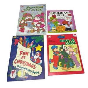 Vintage Unused Coloring Books. My Buddy Trace and Color Christmas ABC Dot to Dot - Imagen 1 de 7