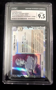 STARWARS ILIMITADO LukeSkywalker PROMOCIÓN Lámina JUEZ Sello Prelanzamiento 3/002 CGC 9.5 - Imagen 1 de 1
