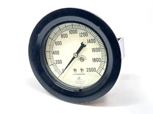 Marsh H2076 Hydraulic Gauge 3-1/2" Type 9 1/4" NPT LBM FMSU - Picture 1 of 5