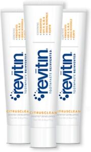 Revitin Natural Toothpaste and Prebiotic Oral Therapy - Pack of 3