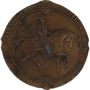 Csa Cs Confederate States Calvary Corp Civil War Southern Army 1970s Belt Buckle - Picture 1 of 6