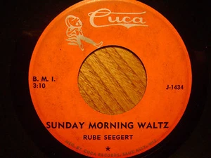 CUCA 45 RECORD J-1434 / RUBE SEEGERT / SUNDAY MORNING WALTZ / SLOVENIAN POLKA//EX - Bild 1 von 2