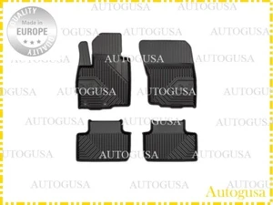 NEW LHD BLACK RUBBER FLOOR MATS LINERS ALL WEATHER FOR MITSUBISHI ASX 2010-2022 - Picture 1 of 6