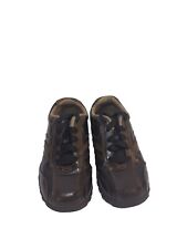 Cherokee Brown Faux Leather Lace-Up Casual/Dress Shoes Sneakers Boys Size 5