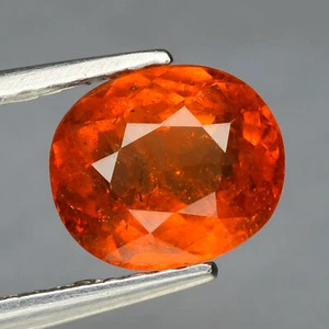 1.20 Cts Firey Spessartite Garnet Fanta Orange Untreated Natural Gemstone - Picture 1 of 3
