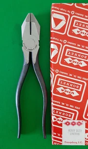NOS NEW Vintage Utica Tools USA Heavy Duty Lineman Pliers 1950-7 - Picture 1 of 15