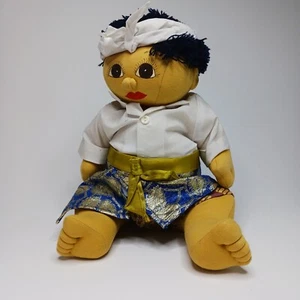 Die Original Bali Puppe Vintage Handarbeit Balinesische Plüsch Stoffpuppe, Indonesisch - Bild 1 von 7