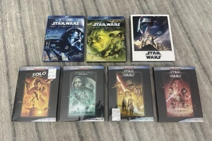 Star Wars Blu-ray Lot Episode I II III IV V VI Rise Skywalker Solo Last Jedi - Picture 1 of 20