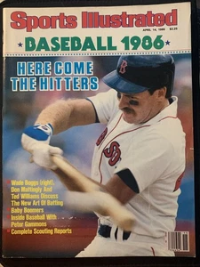Wade Boggs 14 aprile 1986 Sports Illustrated senza etichetta Boston Red Sox - Foto 1 di 1