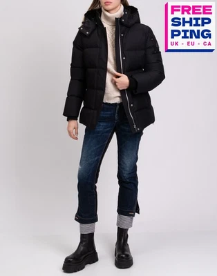 RRP€1050 MOOSE KNUCKLES Cloud 3Q Sh Down Jacket Size L Water Repellent Sheep Fur - Image 1 of 4