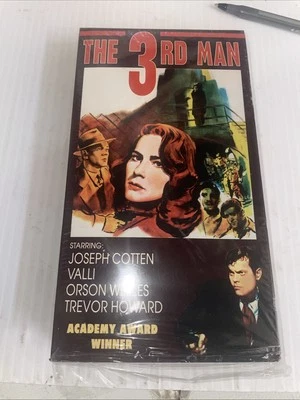 The Third Man VHS Tape 1949 Noir/Thriller Orson Welles 1996 Sleeve In Plastic - Image 1 of 4