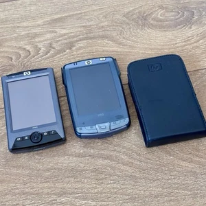 Pair of HP iPAQ Pocket PDA PCs - 2003 Pro (X11) & 2003 Prem. (X09) - Untested - Zdjęcie 1 z 11