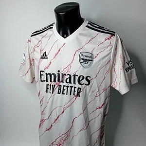 ARSENAL ADIDAS JERSEY 2020 AWAY MENS SIZE XXL WHITE MARBLE SHIRT - RARE RETRO - Picture 1 of 13