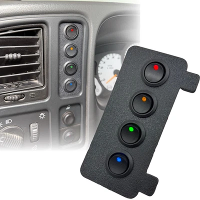 Bisel de panel de interruptor de palanca Silverado Sierra 99-07 4 CON interruptores NBS Chevy GMC Foto 1 de 4