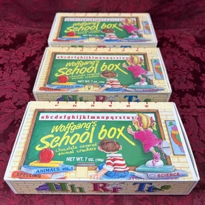 3) Vintage Stifteschachtel - Wolfgangs Schulschachtel * Tierknacker mit Schokoladenbezug* - Bild 1 von 24