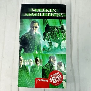 The Matrix Revolutions VHS 2004 Warner Home Video Late Release Keanu Reeves - Picture 1 of 17